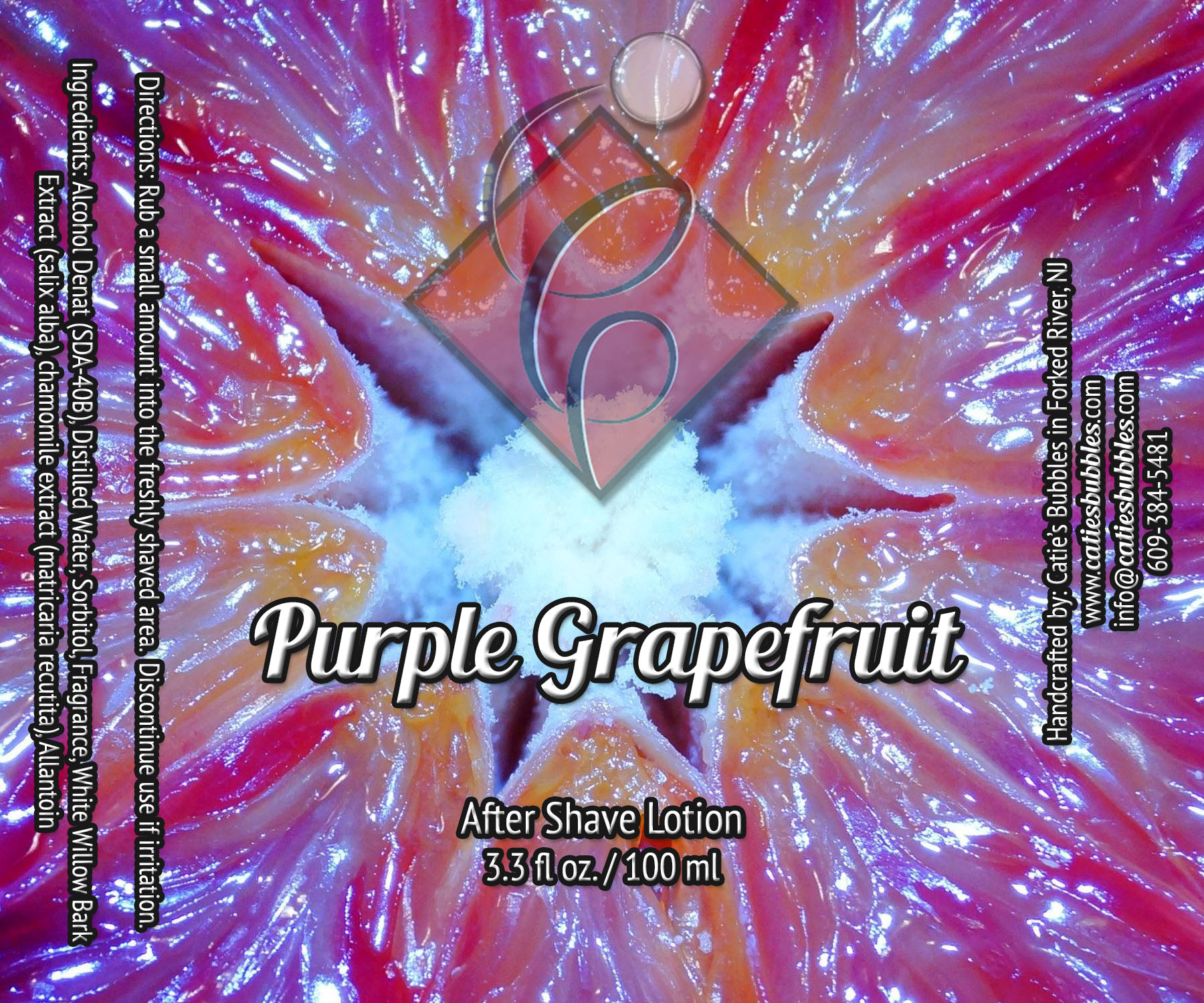 Purple Grapefruit After Shave Lotion - Click Image to Close
